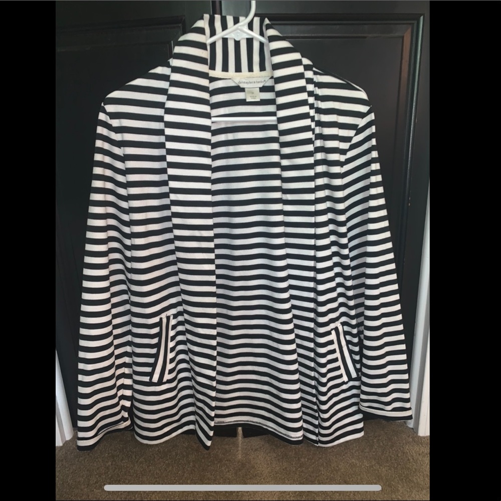 Black stripped blazer